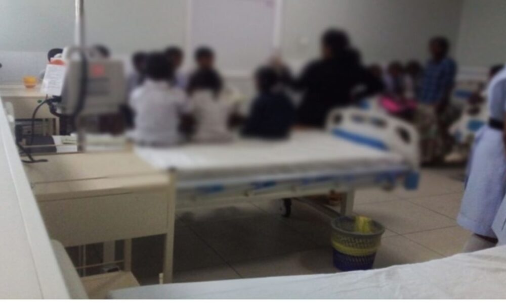 40 school children hospitalised due to food poisoning