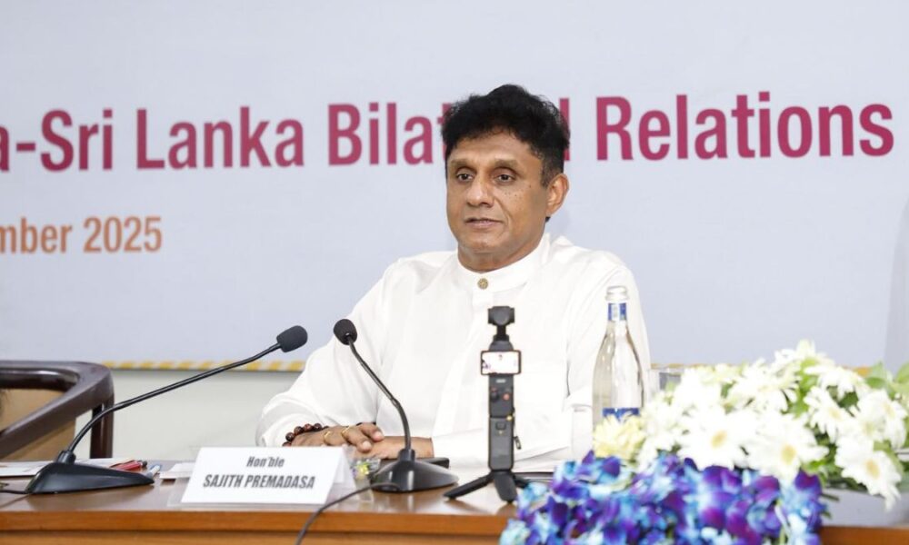 Sajith addresses the ICWA in New Delhi Sajith addresses the ICWA in New Delhi